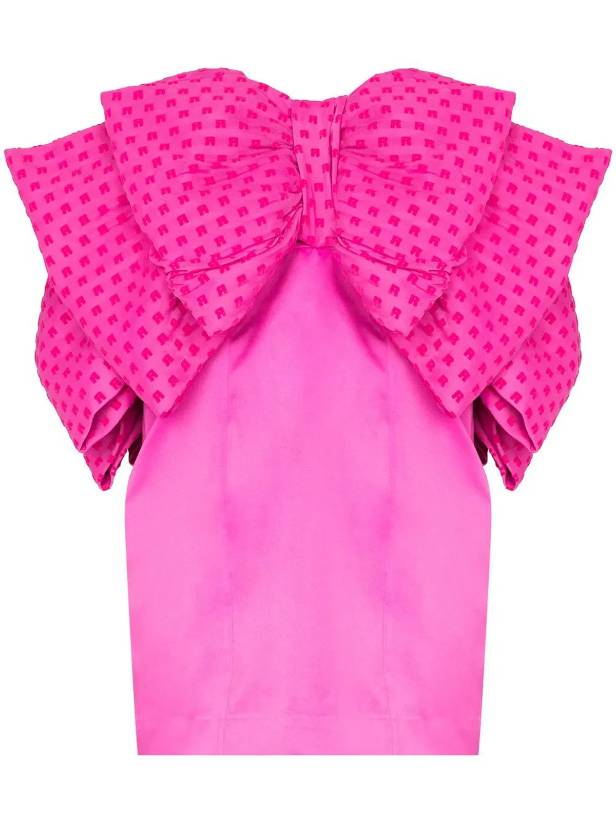 Rotate By Birger Christensen Natalie Bow Dress Pink Size 10 - Image 6