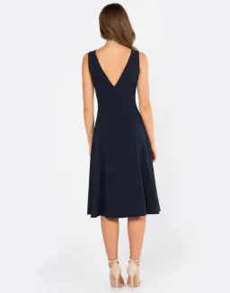 Amelius Magnet Midi Dress Navy Size 10 for rent on The Volte - image 3