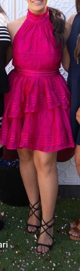 Aje Florentine Mini Dress Magenta Pink 12 for rent on The Volte - image 5