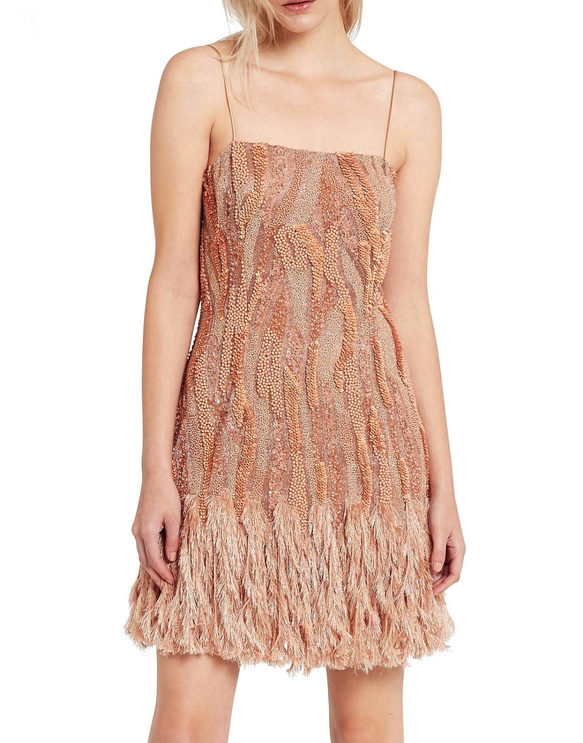 Aje Cassidy Dress Nude Size 12 for rent on The Volte - main image