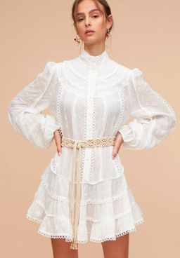 Tigerlily Hanae Mini Dress Ivory Size 10 for rent on The Volte - image 1