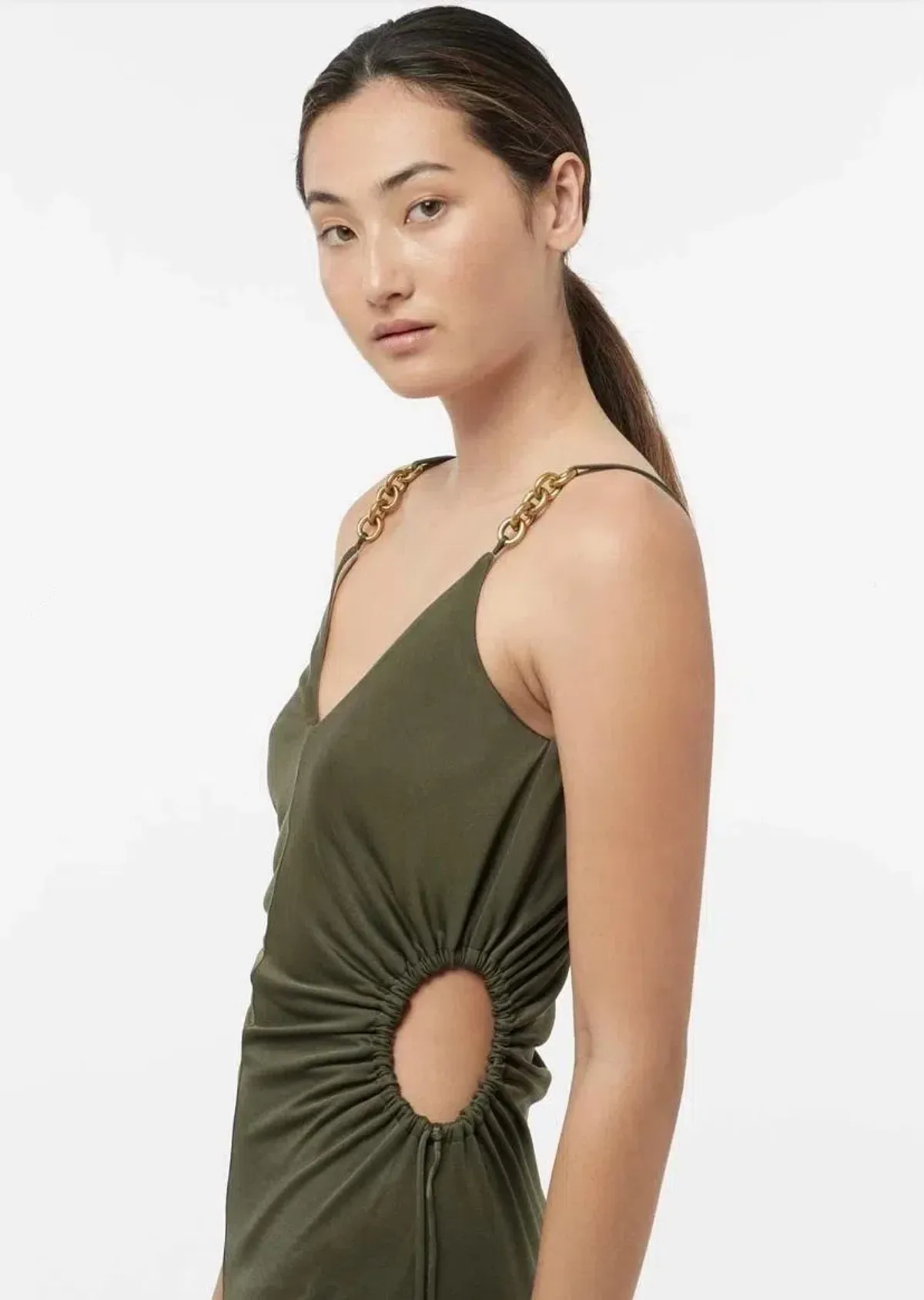 Manning Cartell Tuning in Chain Dress Green Size 12 - Image 3