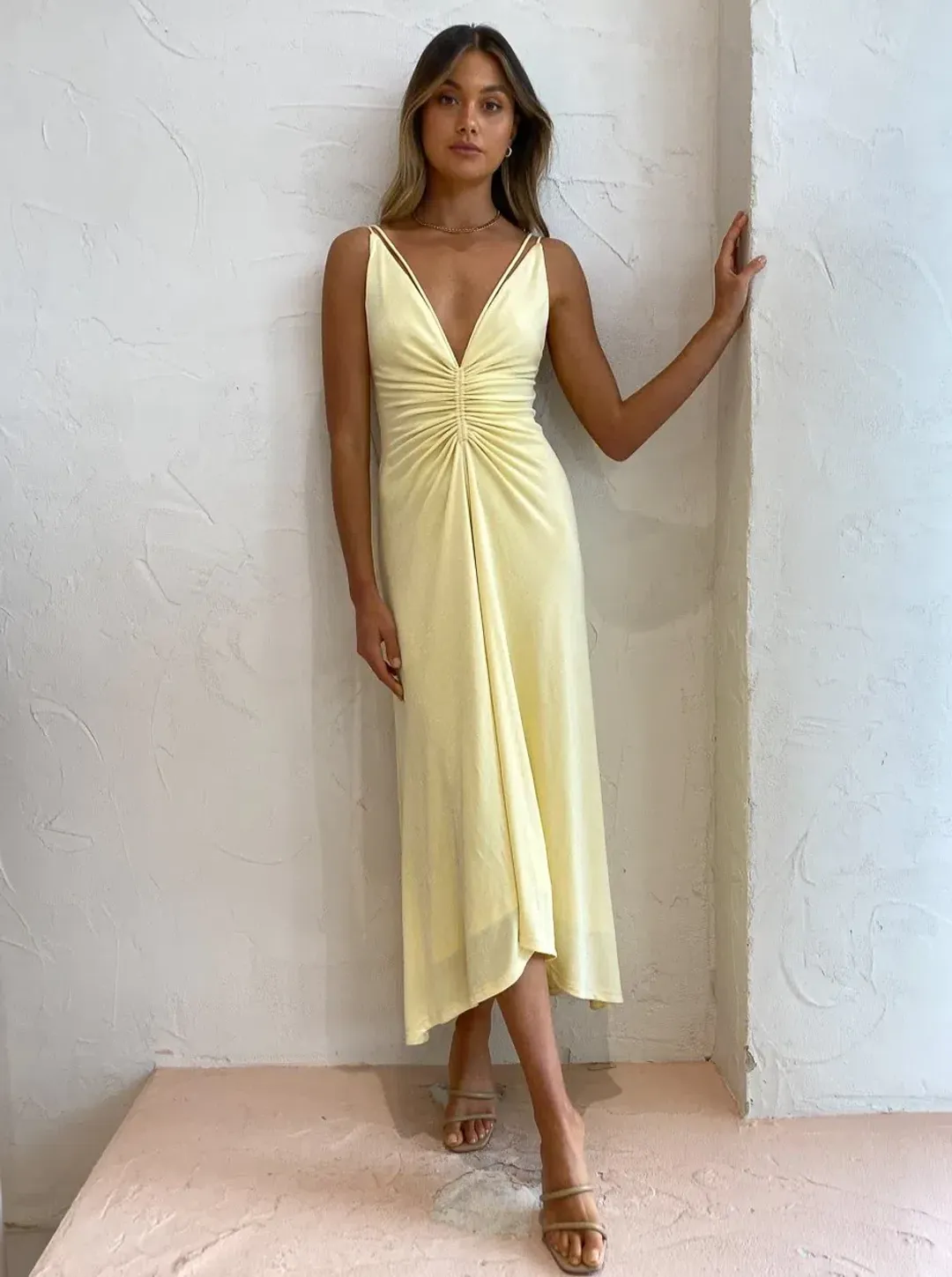 Significant Other Sassari Dress Lemon Size 12 for rent on The Volte - main image