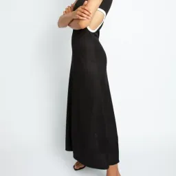 Christopher Esber Fran Negative Space Rib Dress Black Size 8 for rent on The Volte - image 2