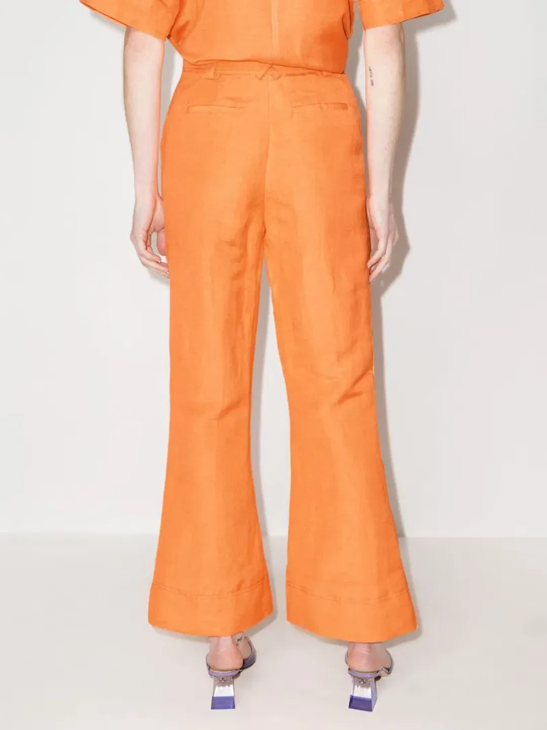 Aje Cantina Flared Pants Orange Size S / AU 8 for rent on The Volte - main image