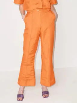 Aje Cantina Flared Pants Orange Size S / AU 8 for rent on The Volte - image 2