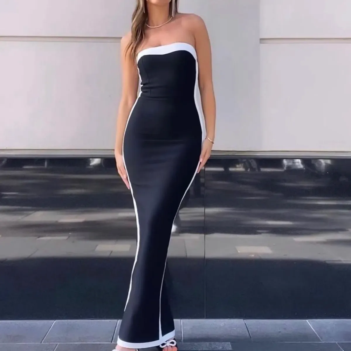 Bianca and Bridgett Ashley Dress Black Size 8 for rent on The Volte - main image