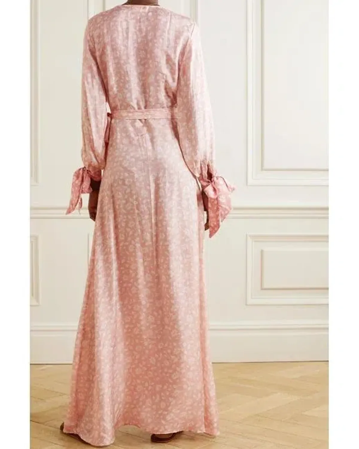 Hannah Artwear Luna Silk Wrap Maxi Dress Floral One Size - Image 3