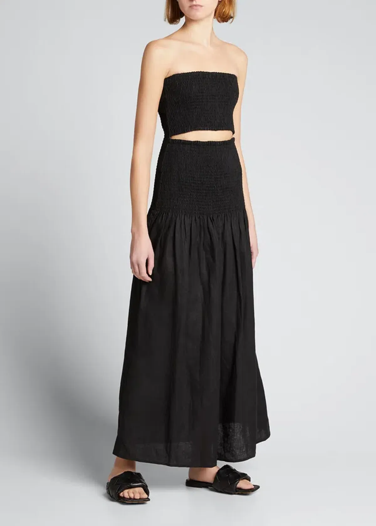 Sir the Label Madelyn Strapless Dress Black Size AU 6 for rent on The Volte - main image