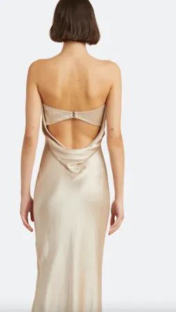 Bec & Bridge Moon Dance Strapless Dress Sand Size 6 for rent on The Volte - image 2