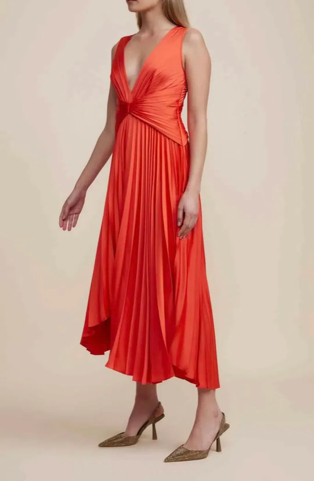 ACLER Darley Dress Watermelon/Red Size 10 for rent on The Volte - main image