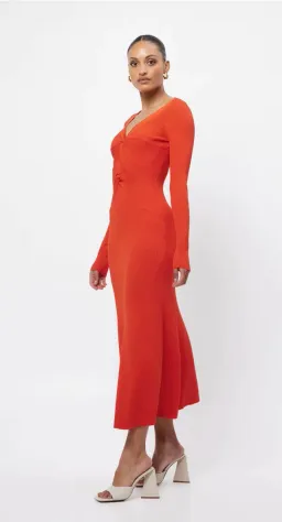 Mossman twists and turn dress in chilli for rent on The Volte - image 3