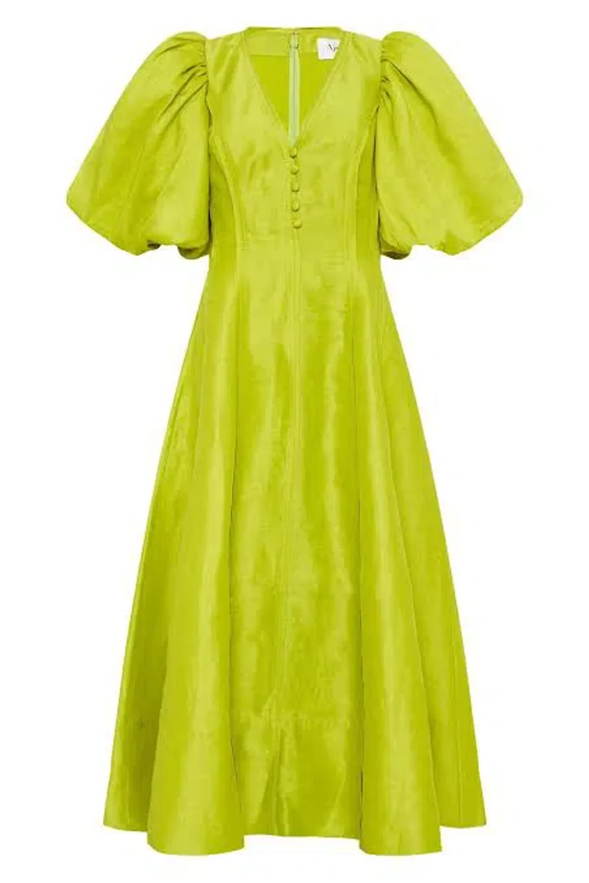 Aje Dusk Puff Sleeve Midi Dress Size 12 - Image 3