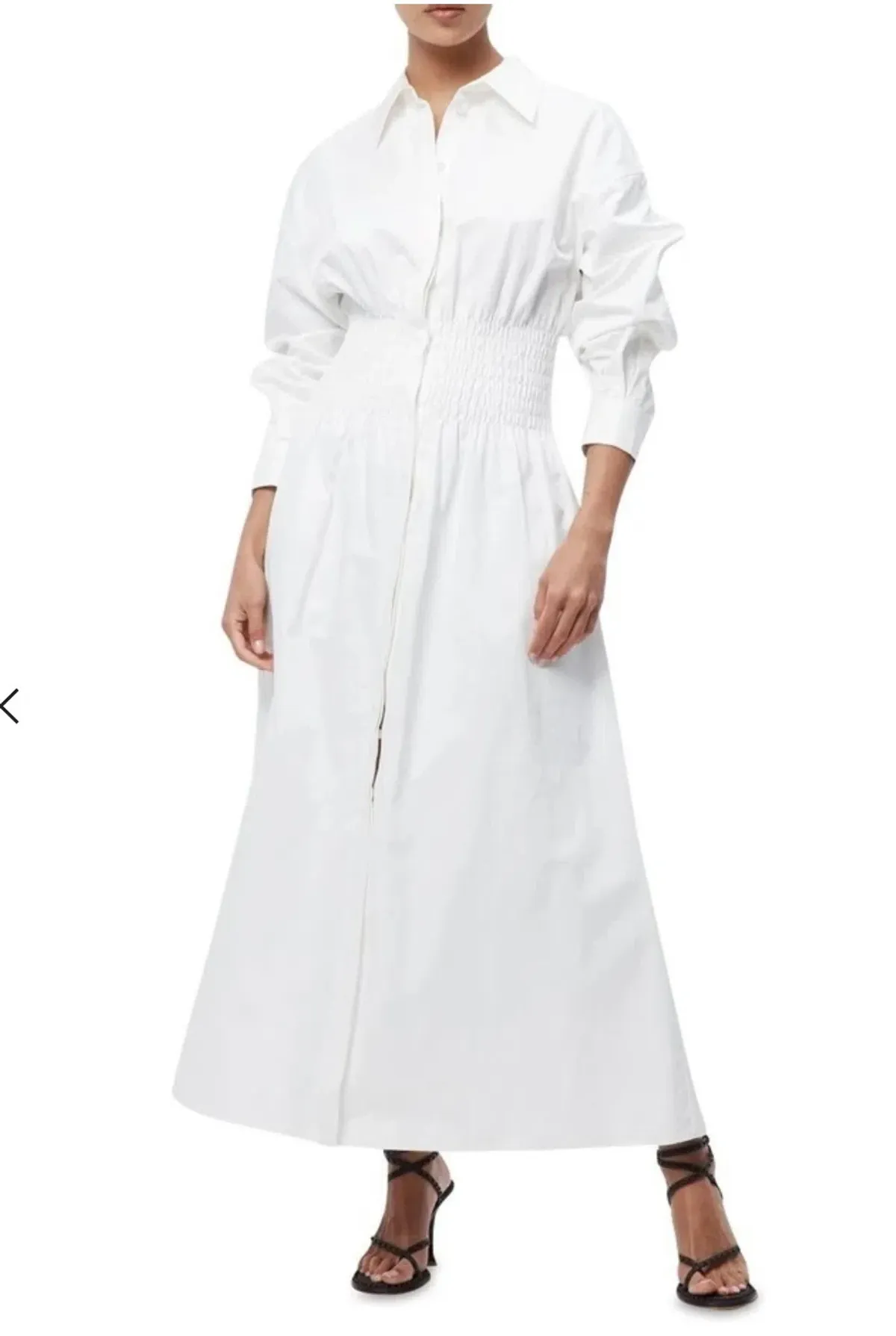 Mossman shadow maxi dress white size 8 - Image 1