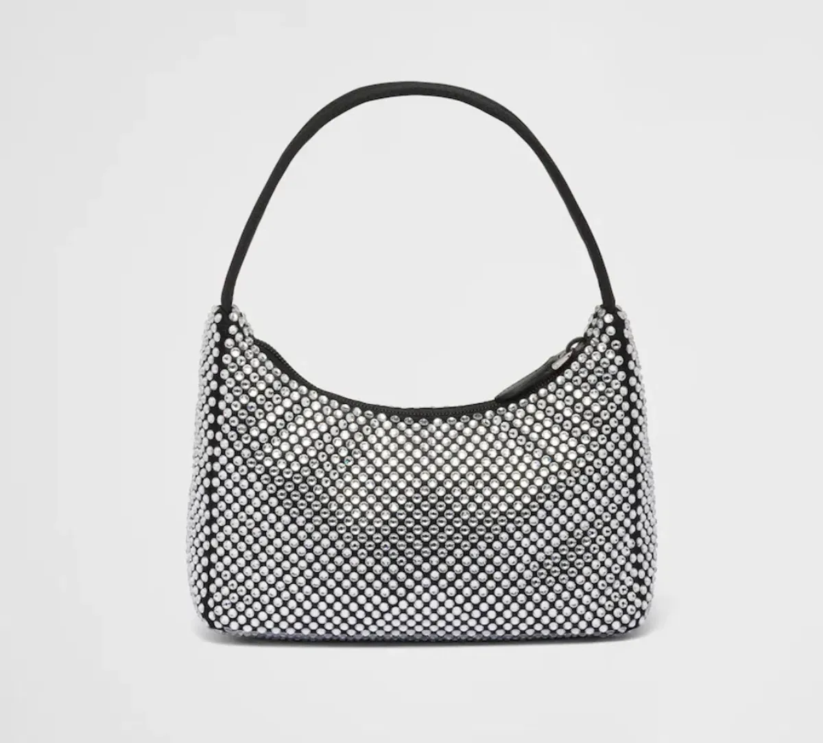 Prada Satin Bag with Crystals - Image 2