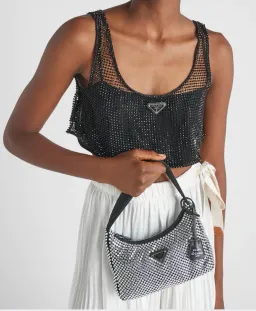 Prada Satin Bag with Crystals for rent on The Volte - image 4