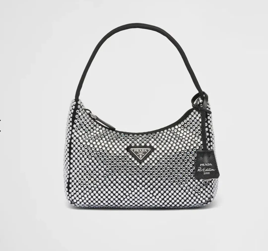 Prada Satin Bag with Crystals for rent on The Volte - main image