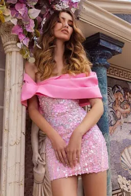 Eliya The Label Bianca Mini Dress Pink Size 8 / S for rent on The Volte - image 4