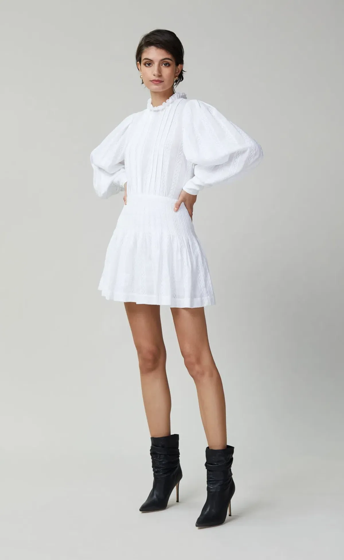 Bec & Bridge Elodie Mini Dress in Ivory Size 12 - Image 1