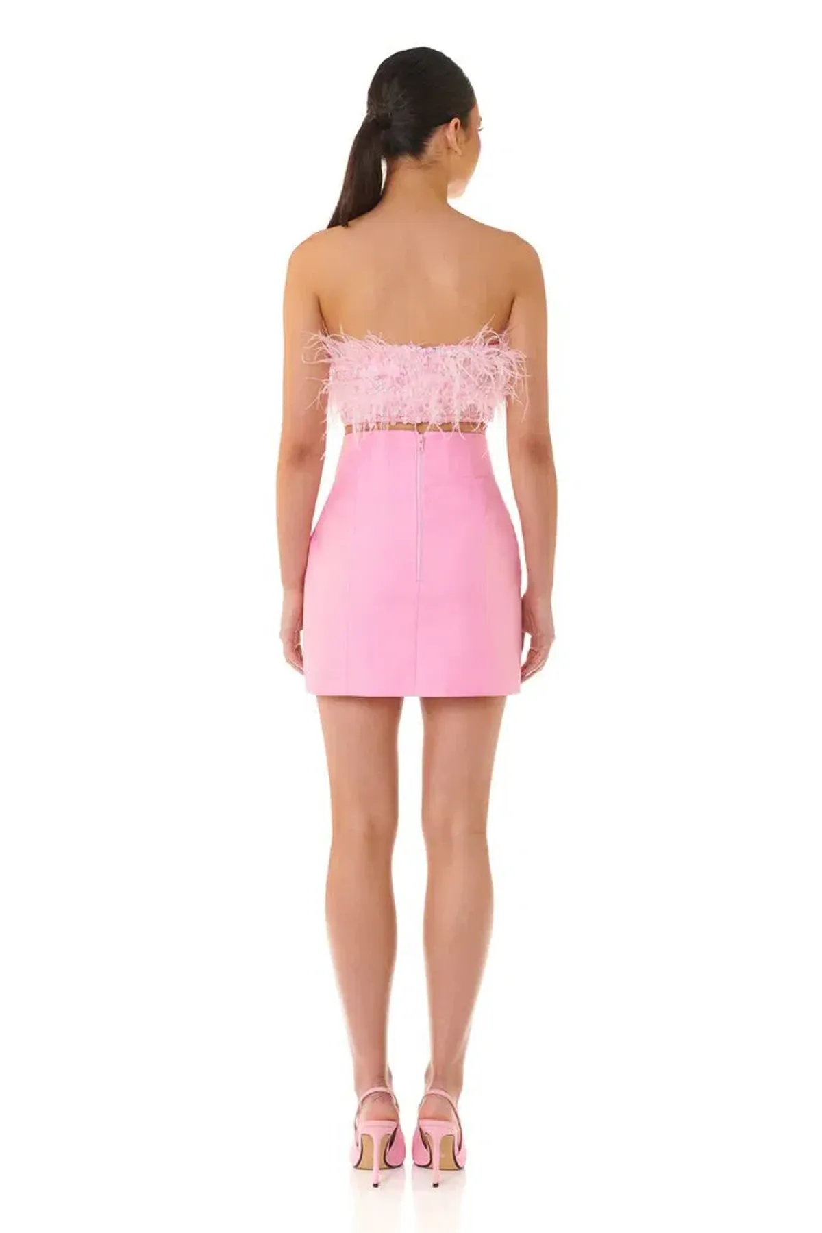 Eliya The Label Simone Skirt & Heather Top Set Pink Size 10 - Image 3