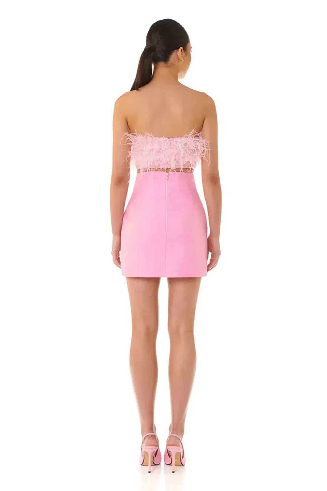 Eliya The Label Simone Skirt & Heather Top Pink Size AU 12 for rent on The Volte - main image