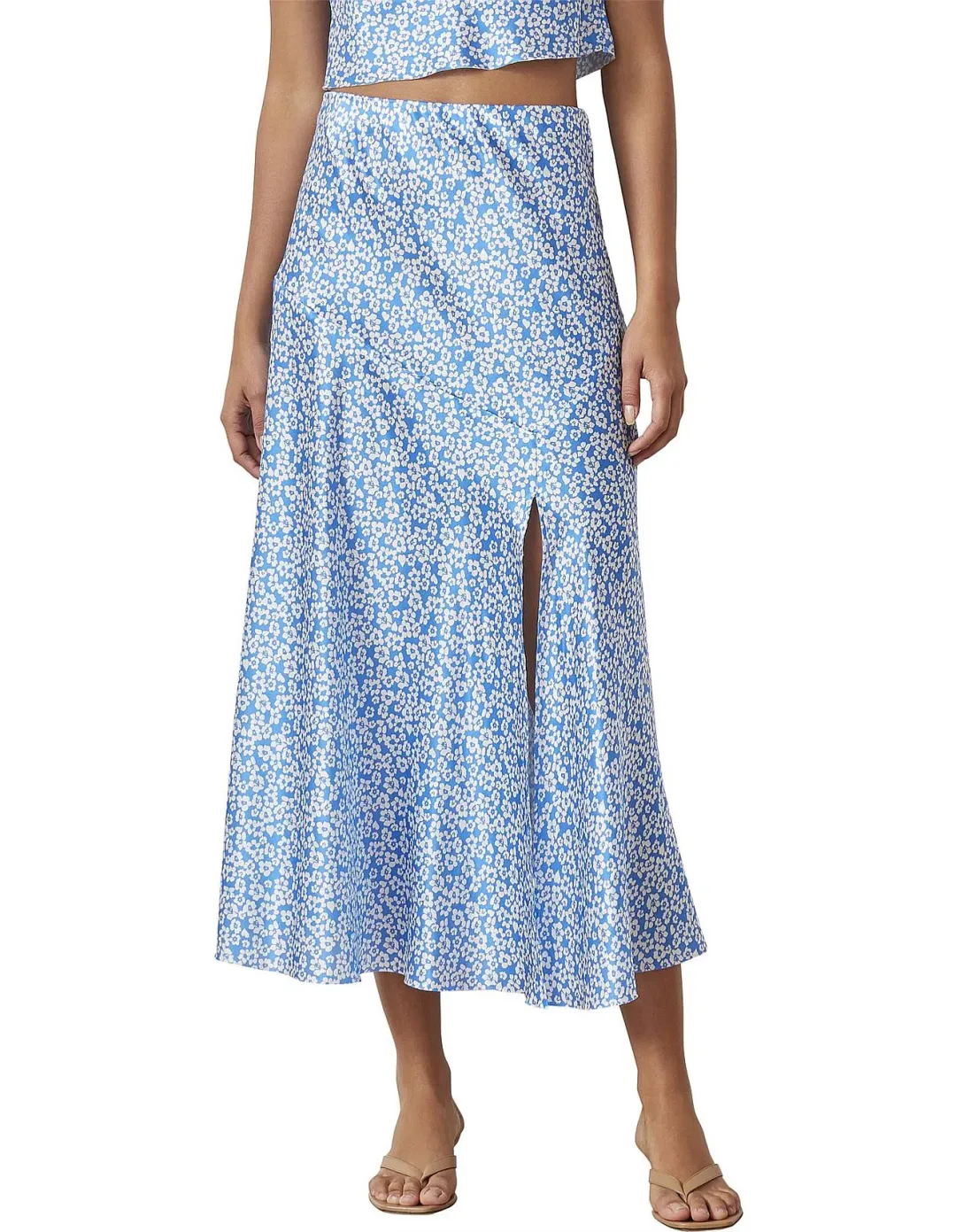 Bec & Bridge Alizee Midi Skirt Blue Size 10 / M for rent on The Volte - main image