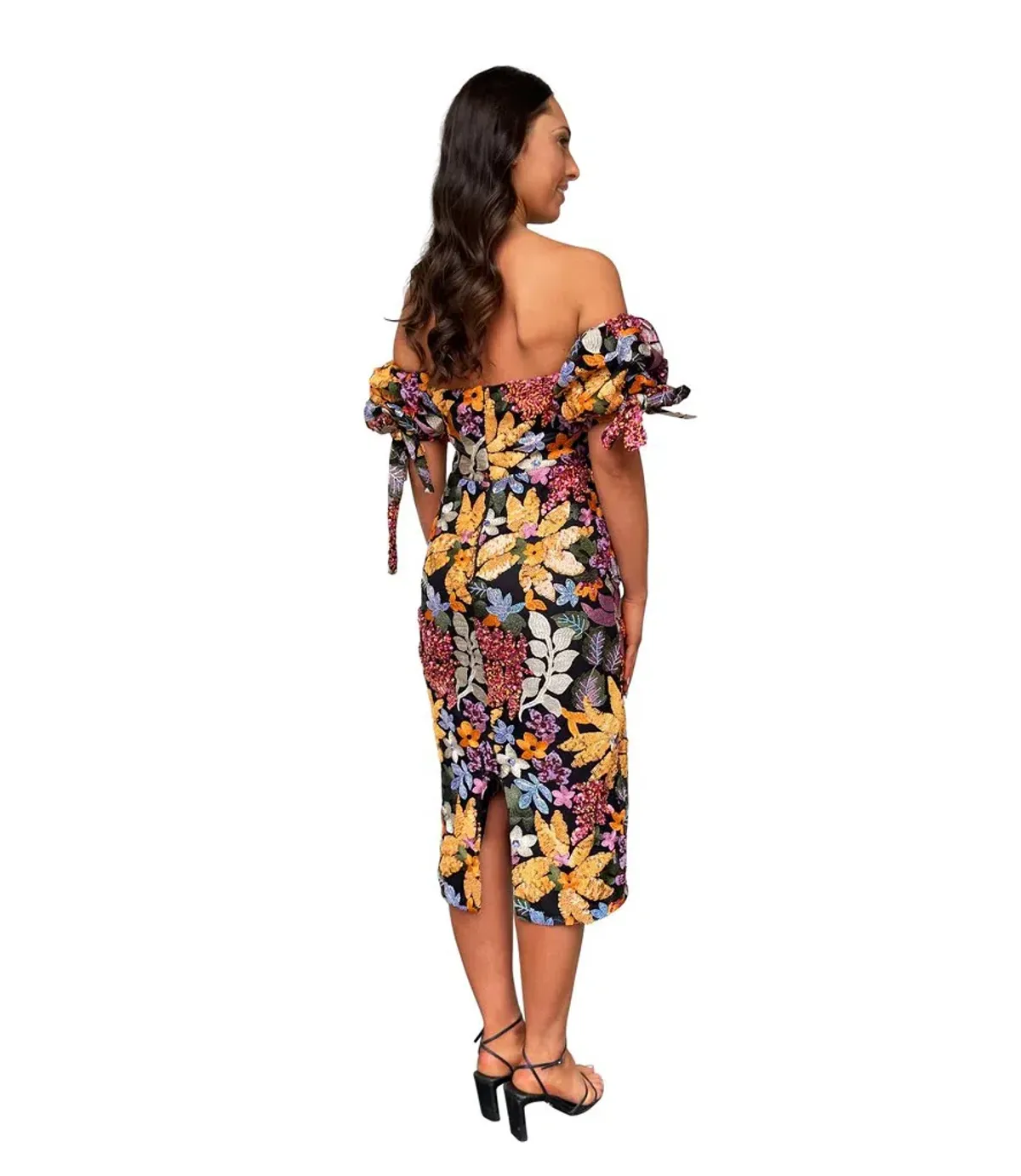 Alamour the Label Flora Midi Dress Sequin Size M/ AU 10 - Image 2