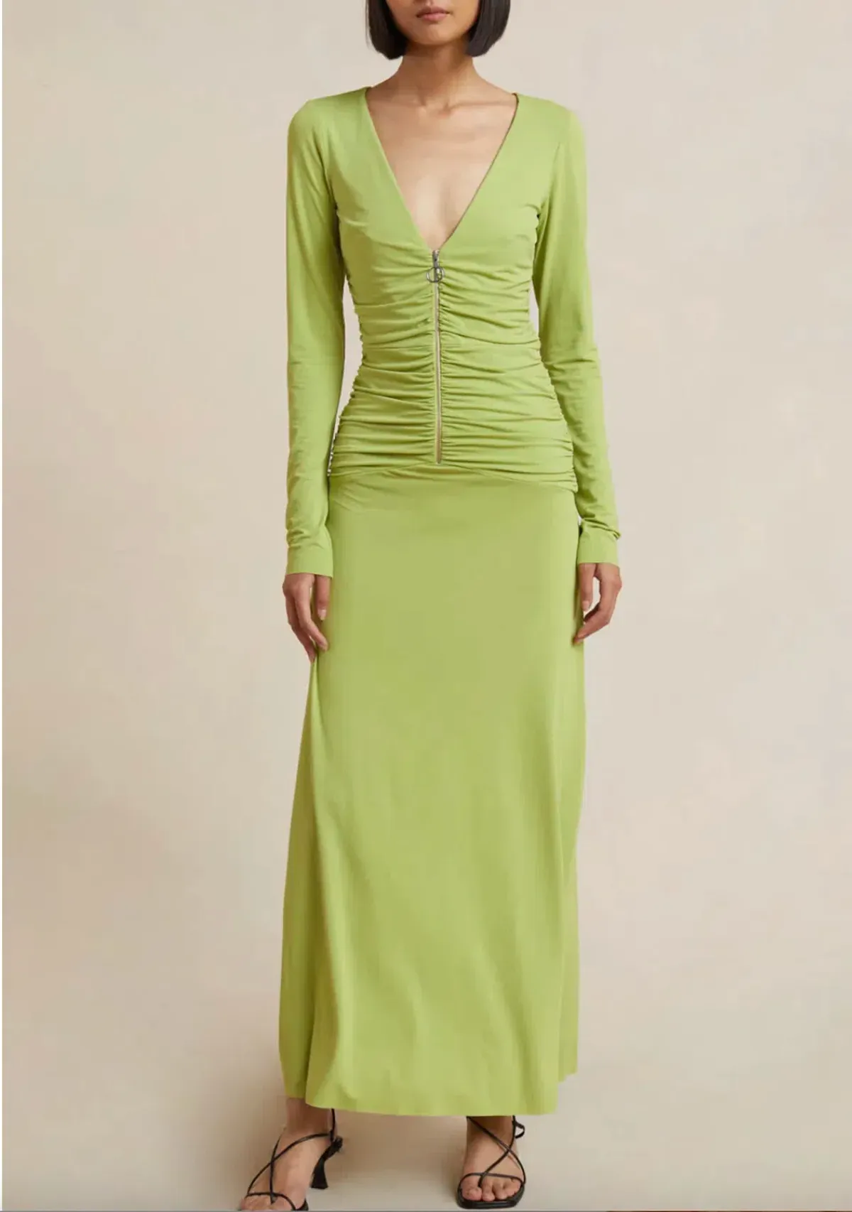 Bec & Bridge Myla Long Sleeve Maxi Dress Green Size 8 / S - Image 1