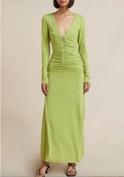 Bec & Bridge Myla Long Sleeve Maxi Dress Green Size 8 / S for rent on The Volte - image 1