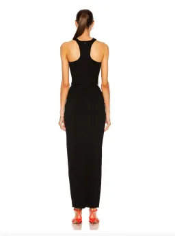 Christopher Esber Reversed Halter Disconnect Ruched Dress Black Size 8 for rent on The Volte - image 3