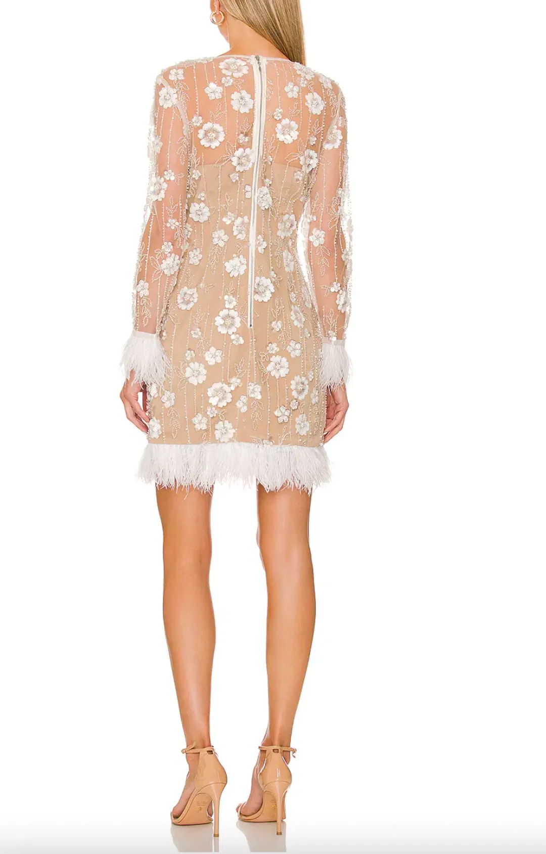 Eliatt Grandis Dress Feather and Applique Size S/AU 8 for rent on The Volte - main image