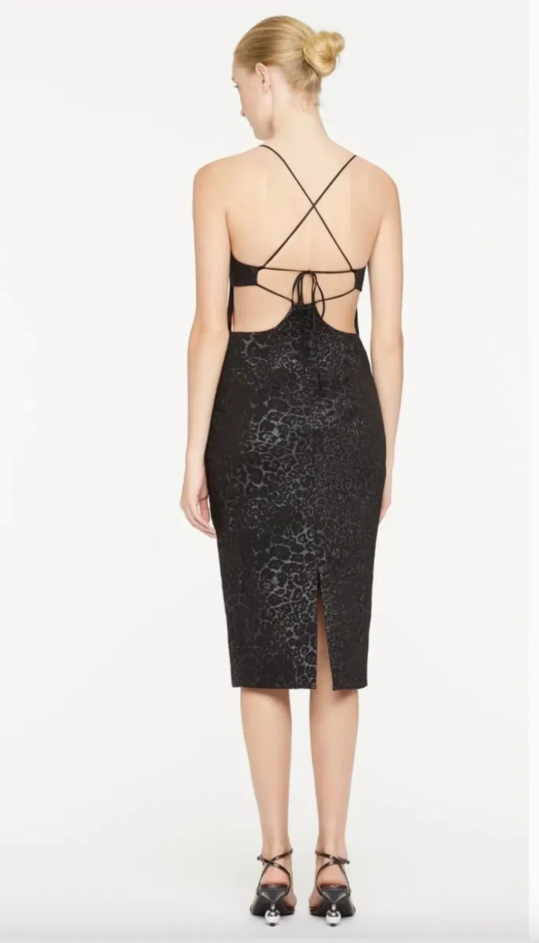 Manning Cartell Charmed I'm Sure Midi Dress Black Size 6 for rent on The Volte - main image