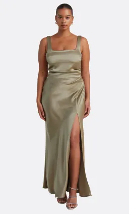 Bec & Bridge The Dreamer Square Neck Dress Sage Green Size 8 for rent on The Volte - image 3