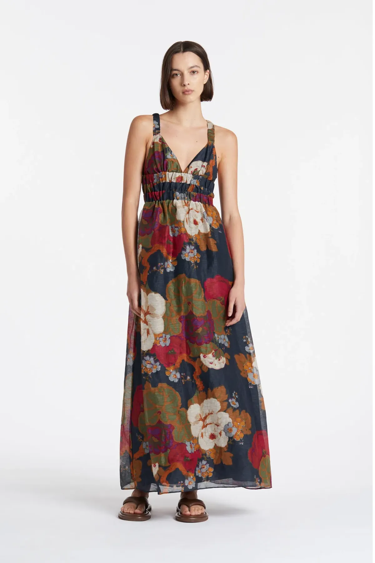 Sir the Label Bonita V Neck Gown Floral Size 0/AU 6 - Image 1