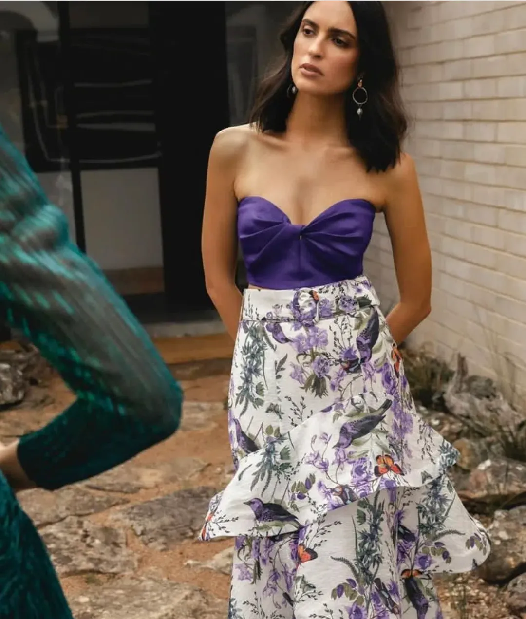 Sheike Sold Out Style Avery Skirt and Medusa Bustierc Purple Size 6 for rent on The Volte - main image