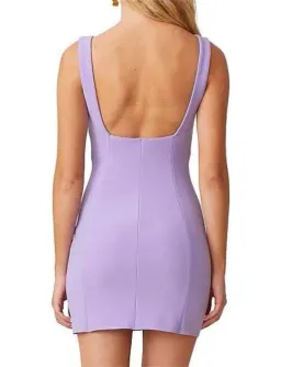 Bec & Bridge Gemma Mini Dress Lilac Size 8 / S for rent on The Volte - image 4