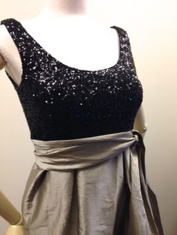 Matthew Eager Sequined Dress Taffeta silver skirt Size 10 For Race wear, formal, cocktails for rent on The Volte - image 2