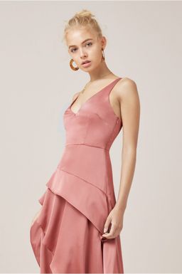 Finders Keepers Seasons Dress Soft Mauve for rent on The Volte - image 4