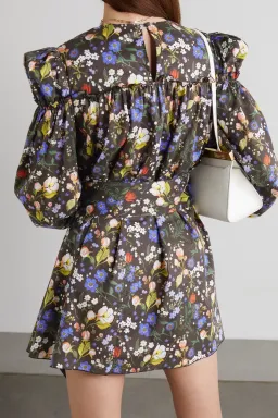 The Vampire's Wife Heidi Cotton Mini Dress Floral Size 10 for rent on The Volte - image 3