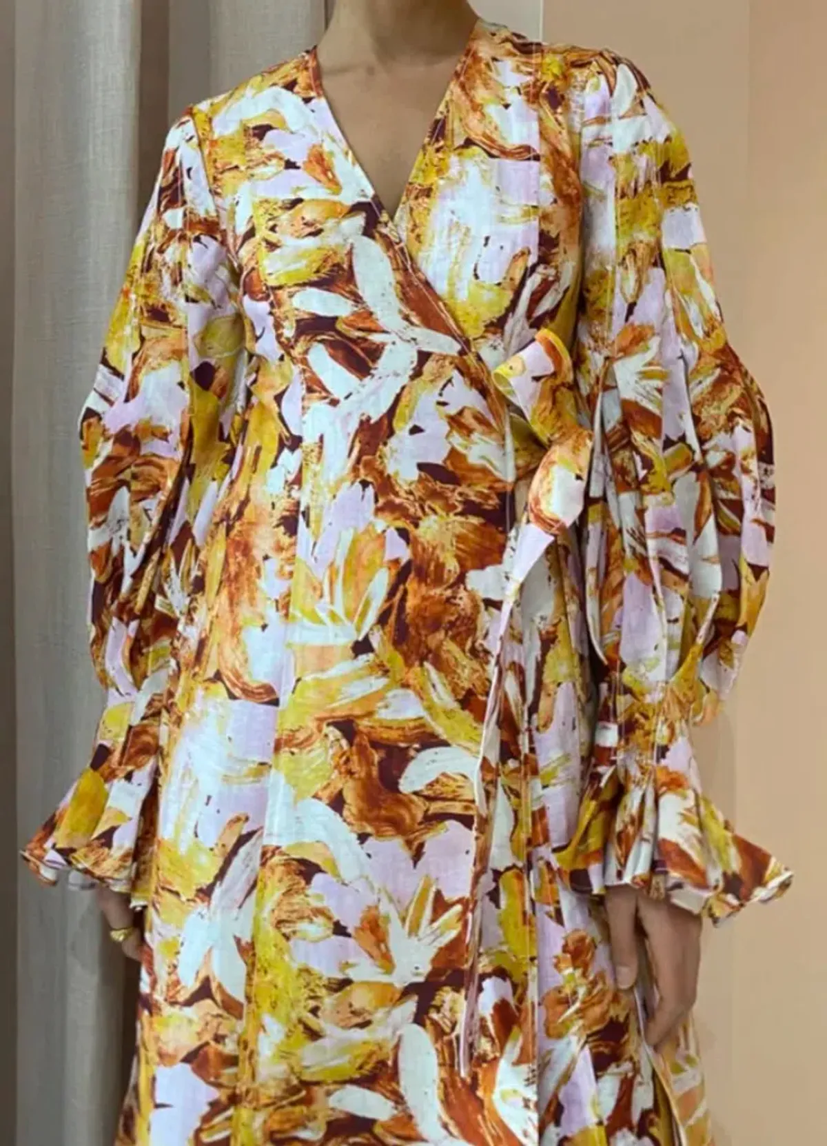 Acler Lydford Midi Dress Lilac Blush Size 14 - Image 2