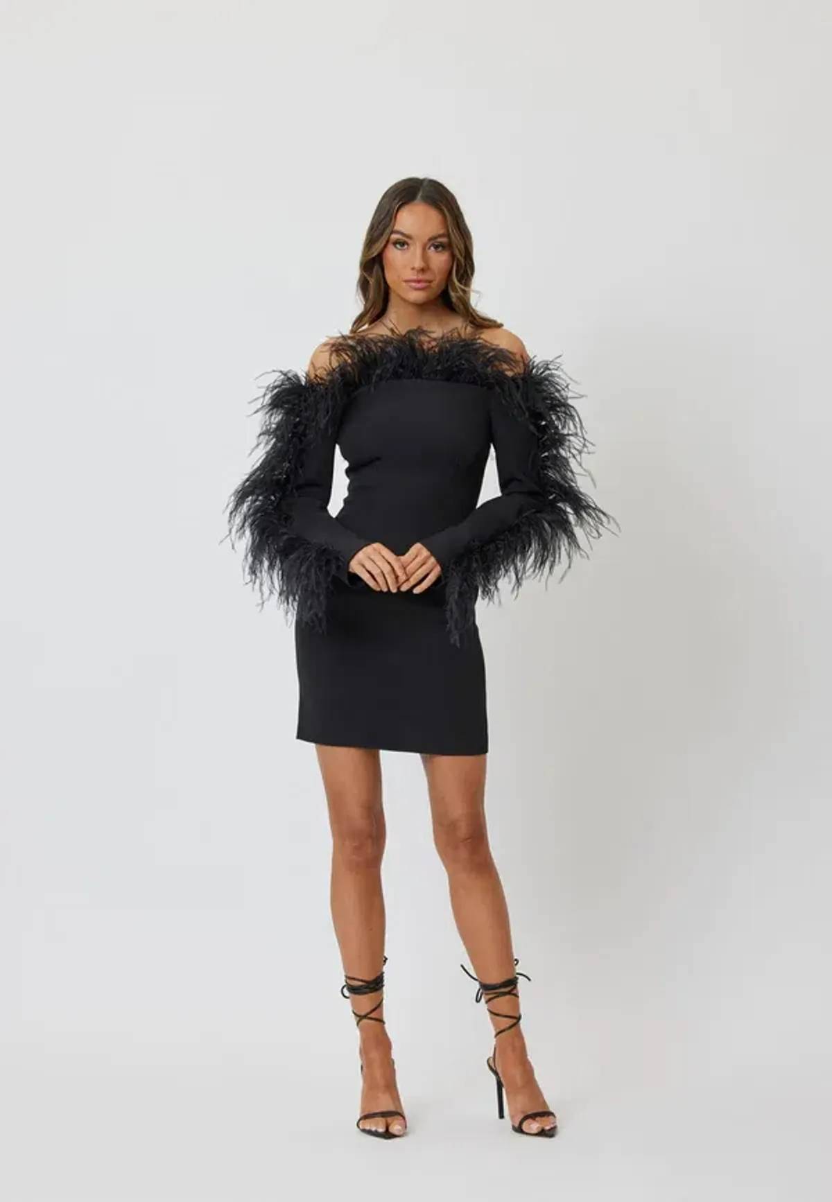 Bianca & Bridgett Katherine Mini Dress Black Size 8 for rent on The Volte - main image