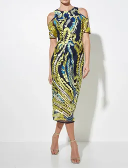 Mossman Hummingbird Midi Dress Multi Size 6 for rent on The Volte - image 1