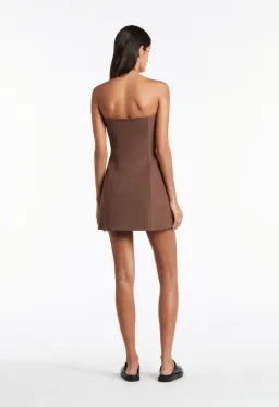 Sir the Label Adrien Strapless Mini Dress Brown Size 0 / Au 6 for rent on The Volte - image 5