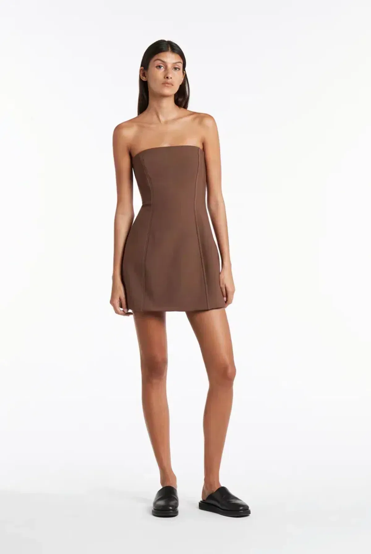 Sir the Label Adrien Strapless Mini Dress Brown Size 0 / Au 6 - Image 2