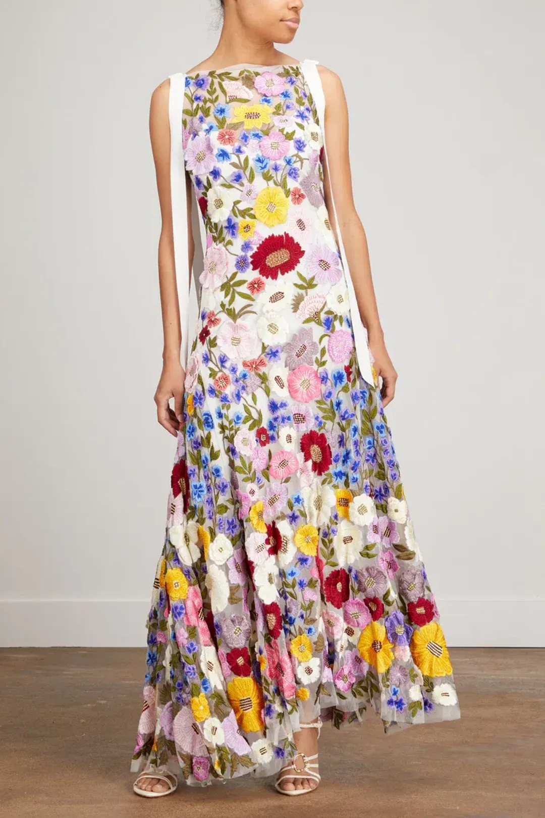 Rachel Gilbert Nya Gown Maxi Dress Floral Size AU 8 for rent on The Volte - main image