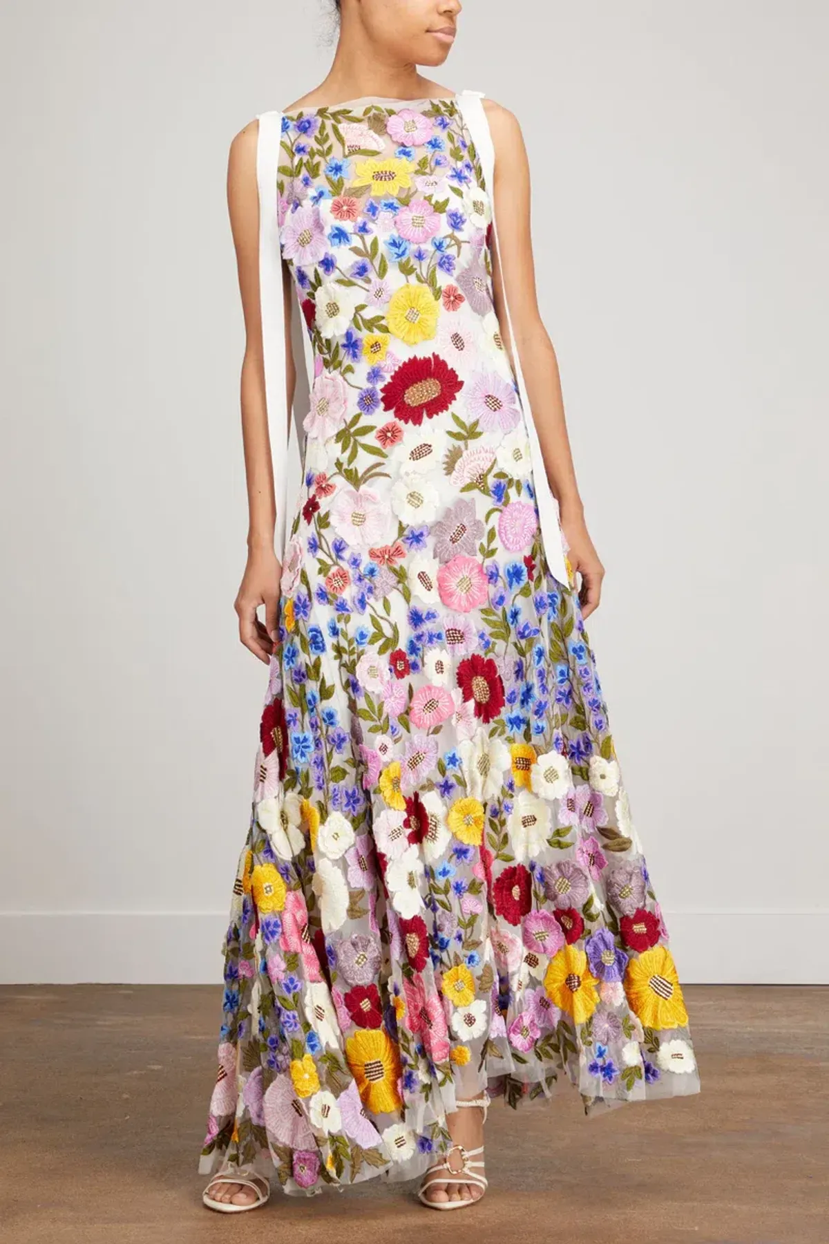 Rachel Gilbert Nya Gown Maxi Dress Floral Size AU 8 for rent on The Volte - main image