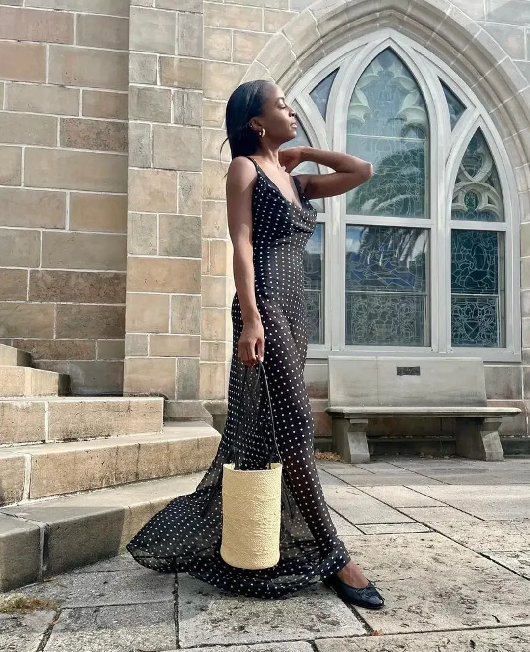 Rat And Boa Gisele Maxi Dress Black Size 6 for rent on The Volte - main image