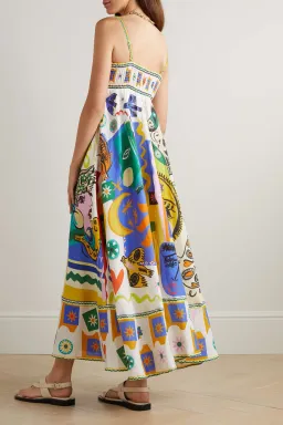 Alemais Soleil Linen Sun Dress Print Size 6 for rent on The Volte - image 7