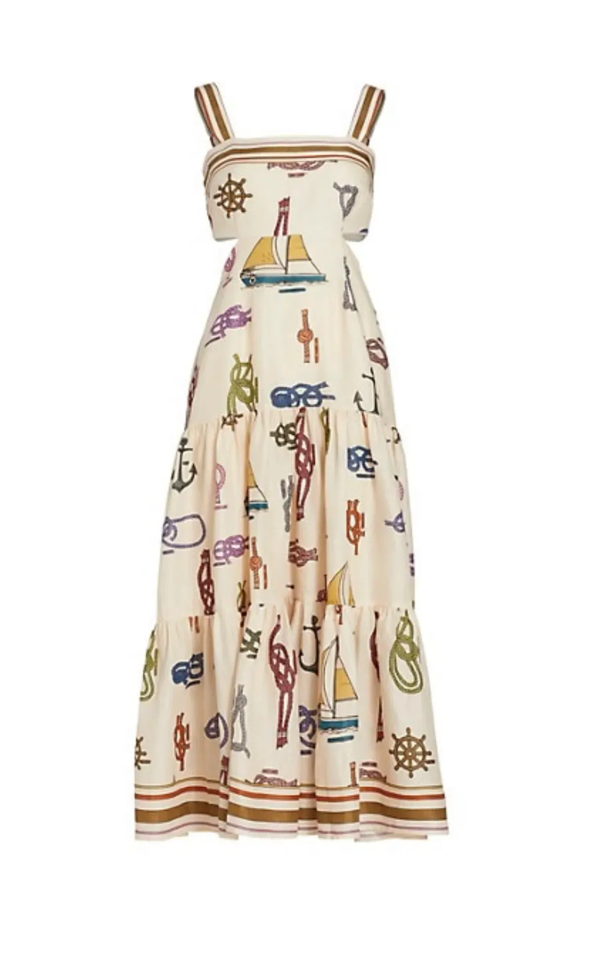 Alemais Ships Ahoy’ Sun Dress Multi Size 6 - Image 8