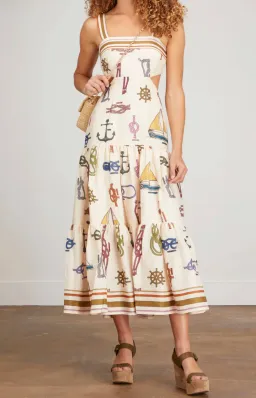 Alemais Ships Ahoy’ Sun Dress Multi Size 6 for rent on The Volte - image 7
